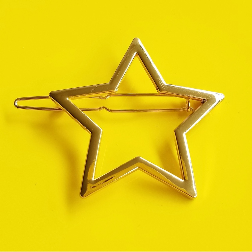 Gold Star Hair Barrette